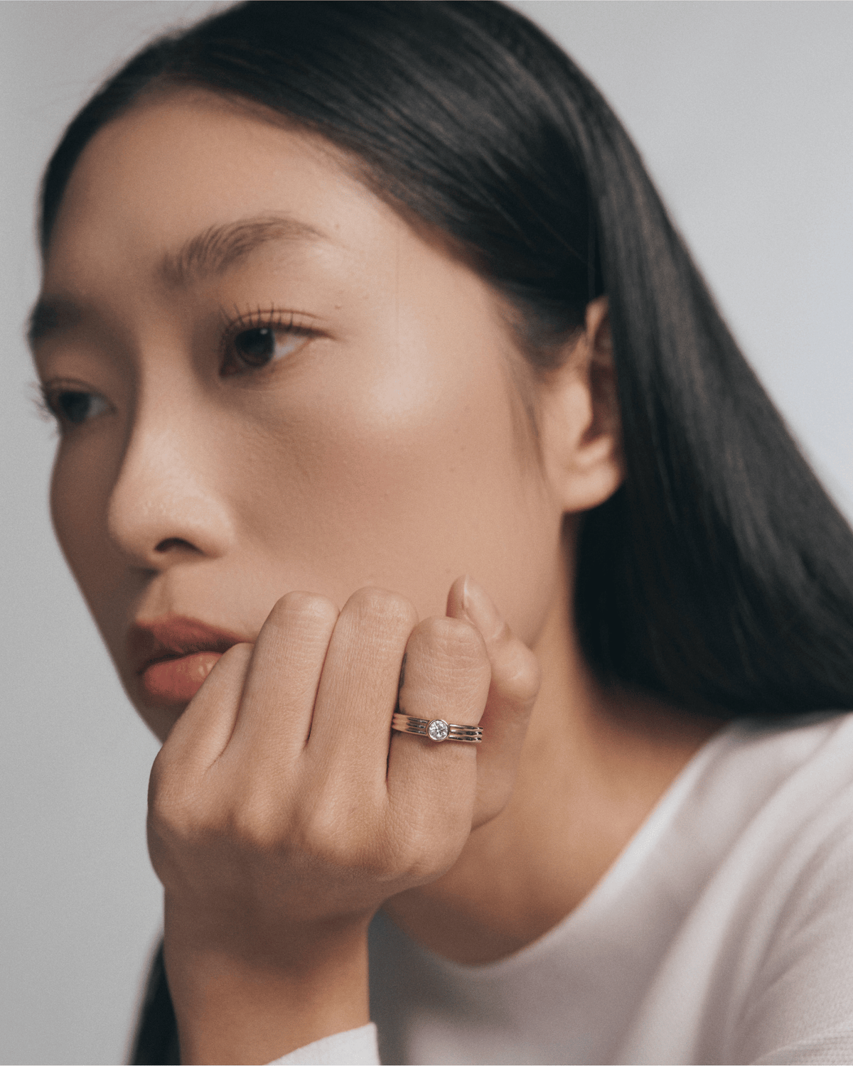 Triple Band – Round Diamond