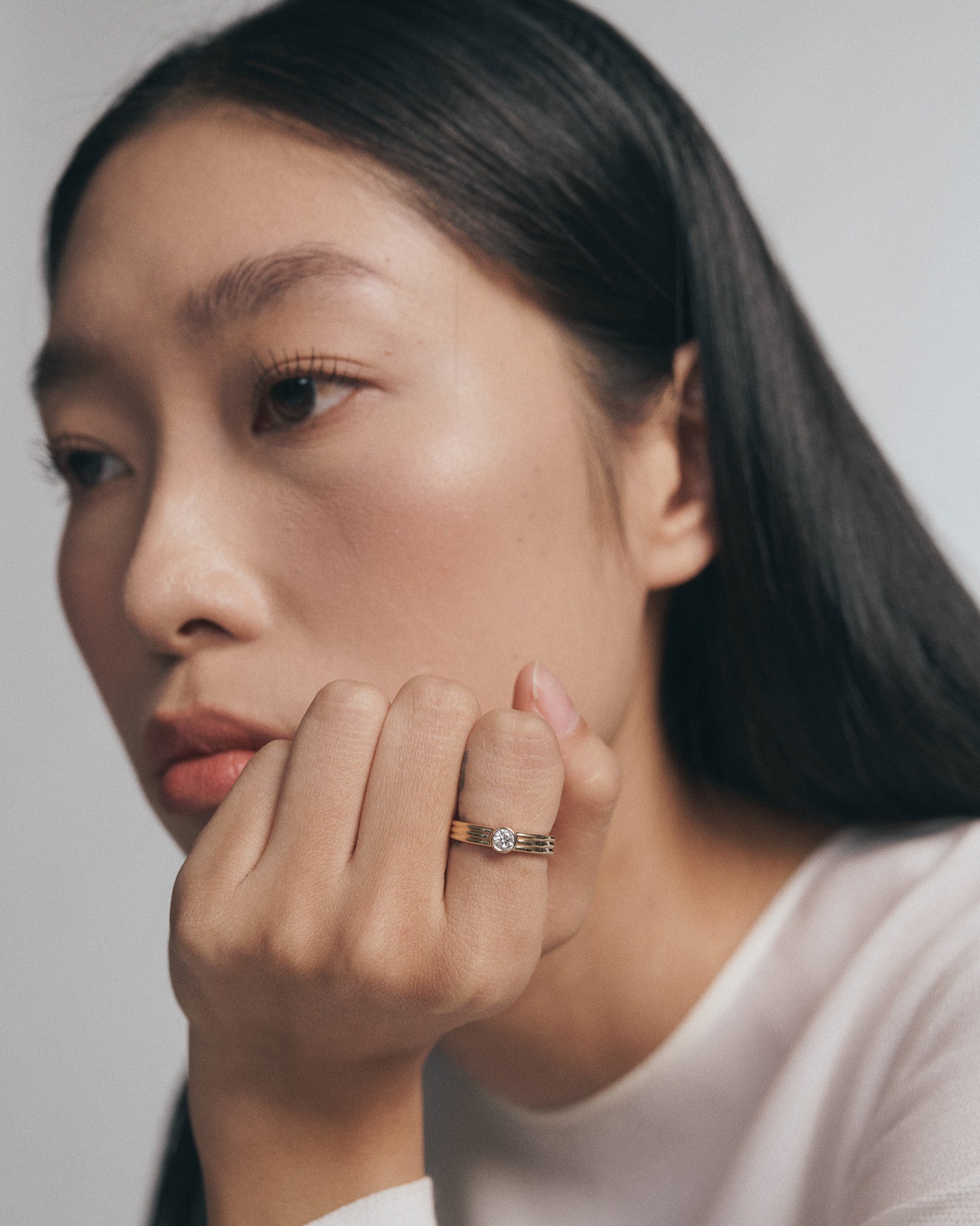 07 Triple Band – Round Diamond