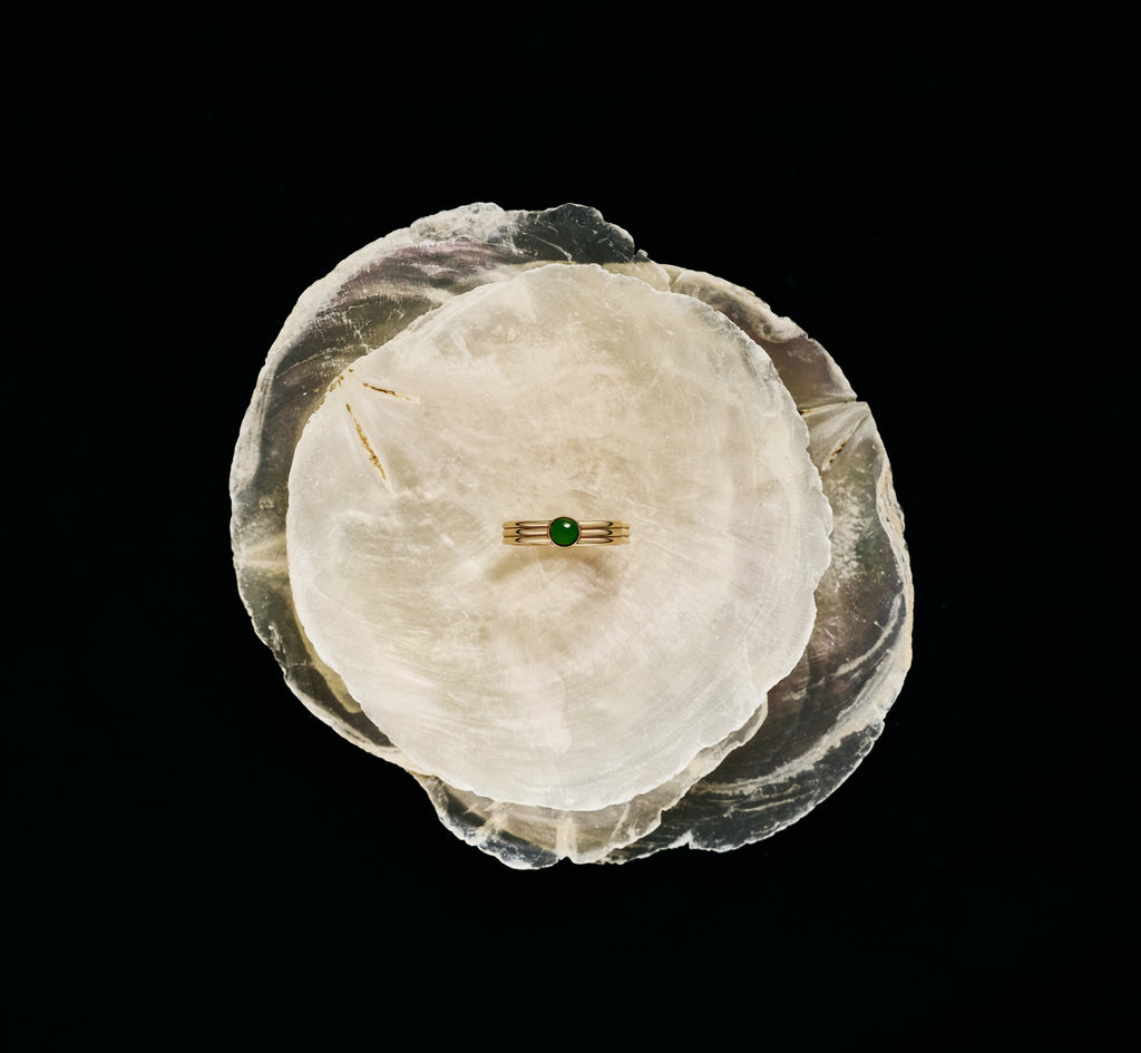 06 Triple Band – Round Jade